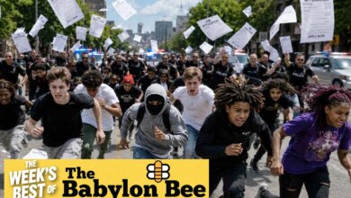 Best of the Babylon Bee: Police instantly disperse teen takeover by firing job applications into crowd