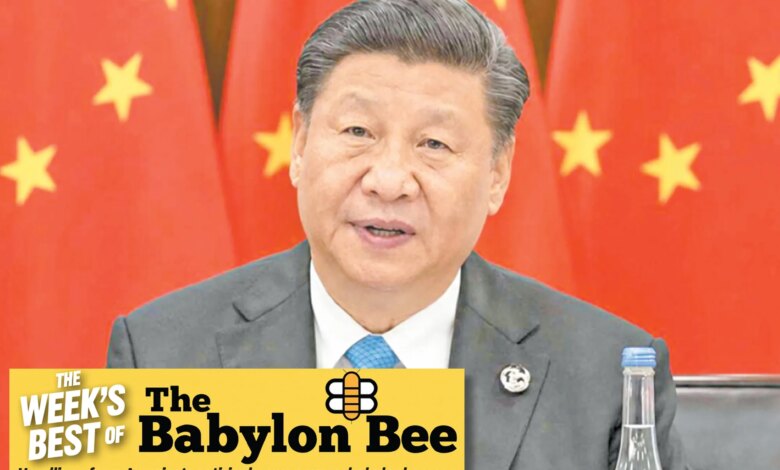 Best of the Babylon Bee: President Xi boasts that China 'would never rig an election' after winning with 100 percent of vote