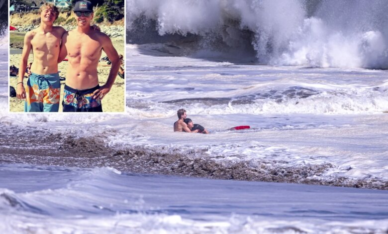 Dad of 10-year-old boy saved by heroic teen lifeguard speaks out on death-defying rescue