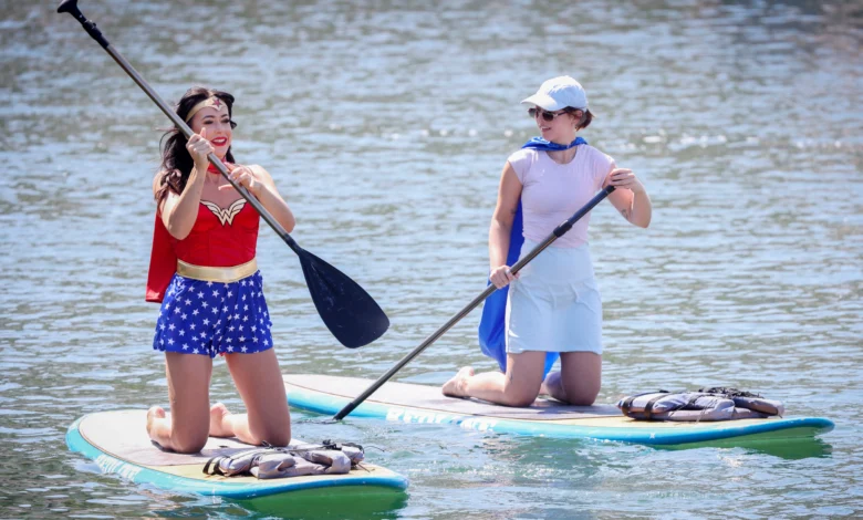 Hilarious moment superheroes paddle for their life as Comic Con 2026 kicks off in San Diego