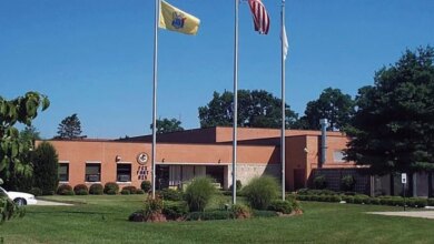 Exterior of the Federal Correctional Institution at Fort Dix in New Jersey.
