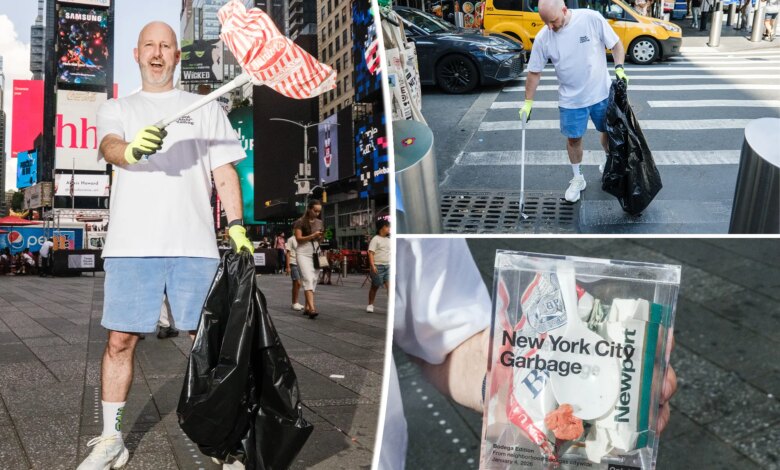 Trash-collecting artist has spent decades selling cubes of garbage