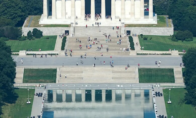 lincoln memorial and the reflecting pool