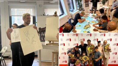 WWE's Jacob Fatu, Joe Hendry help at art class with Red Door Community