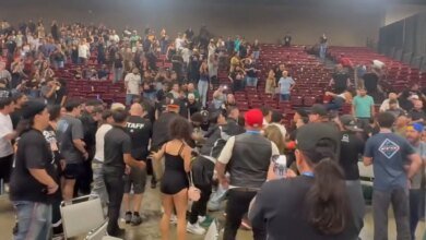 California MMA event erupts into massive 100-person brawl as 15 arrested, three cops injured