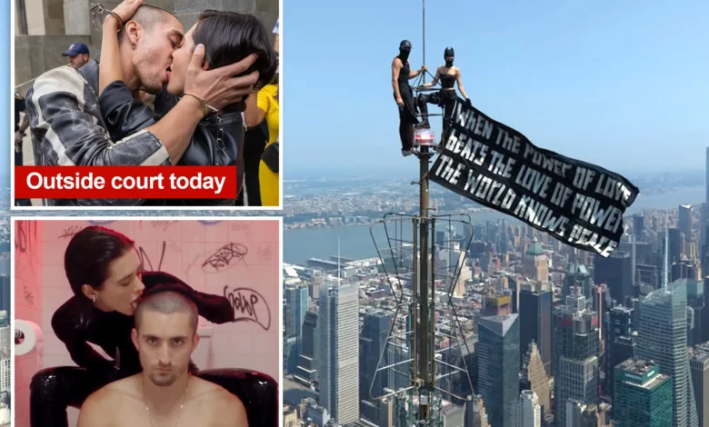Empire State Building daredevils put on steamy show outside court after possible plea deal revealed