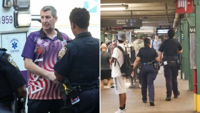 Staring contest on NYC train leads to rider getting shoved onto subway tracks
