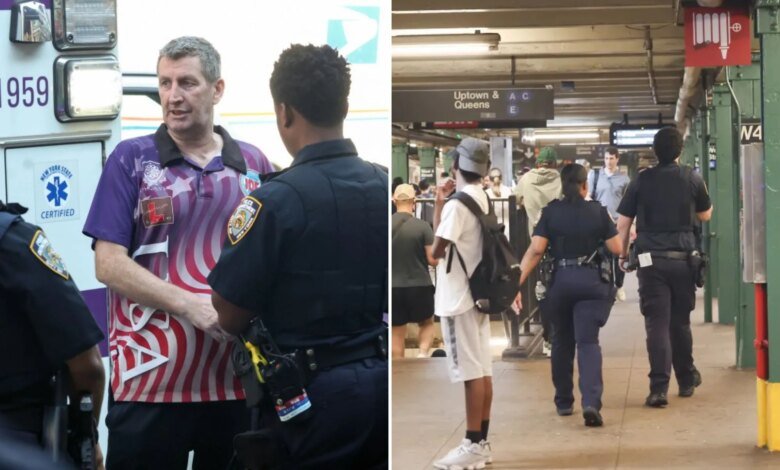 Staring contest on NYC train leads to rider getting shoved onto subway tracks