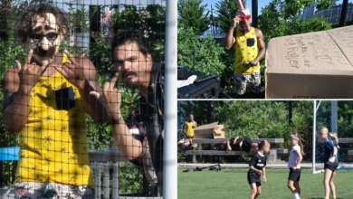 Unhinged NYC vagrants terrorize young girls at soccer practice at Hudson River Park