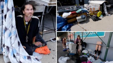Homeless encampment near Intrepid Museum keeps popping up after city cleanups