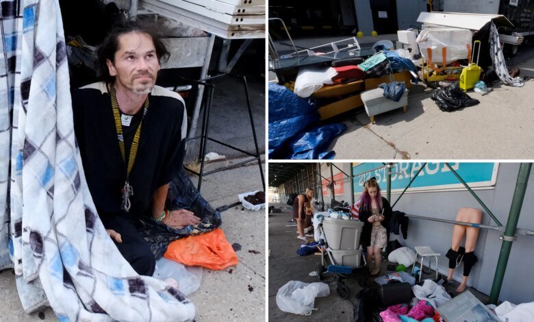 Homeless encampment near Intrepid Museum keeps popping up after city cleanups