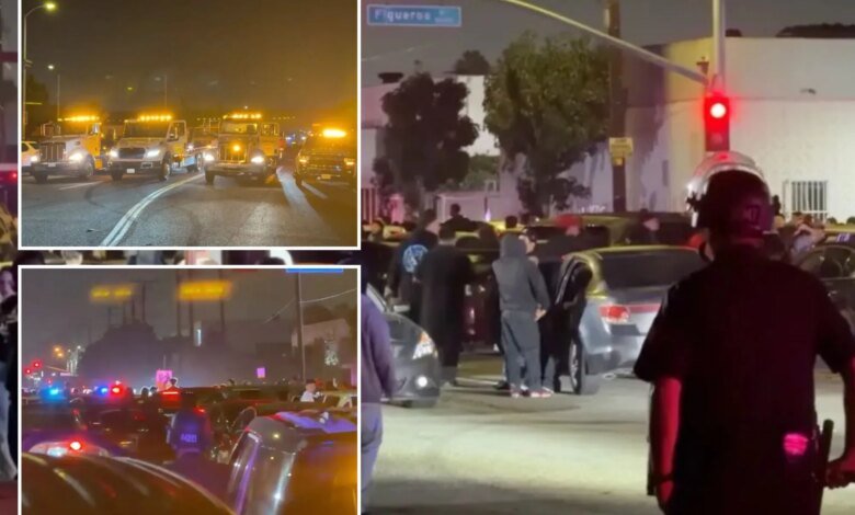 LAPD street takeover sting detains 300, targets 100 cars
