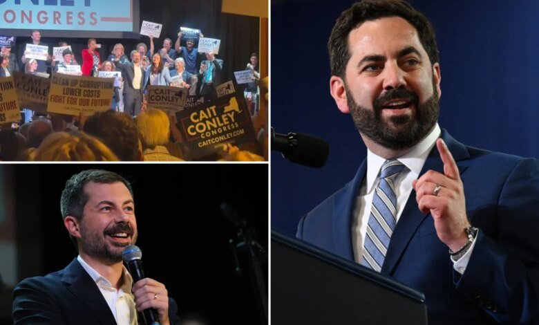 Pete Buttigieg rallies with Dem House candidate against Rep. Mike Lawler with no mention of Biden
