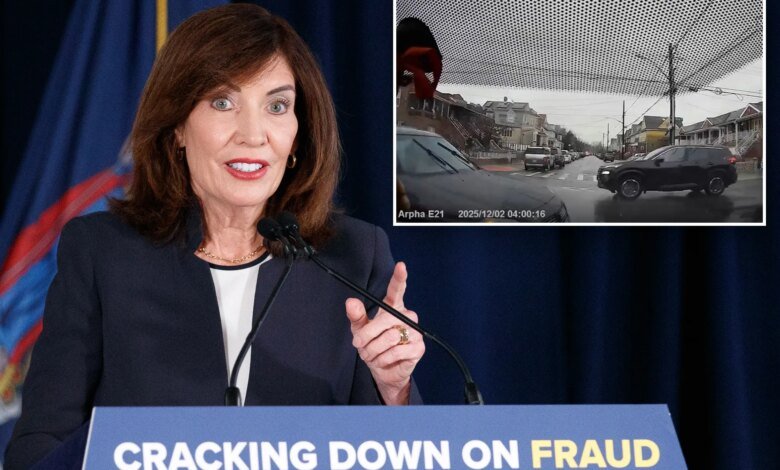 Hochul, NY police announce 16 busts in statewide crackdown on car insurance fraud