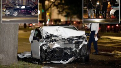 Man killed, passenger critically injured in Brooklyn crash as cops hunt driver who fled scene