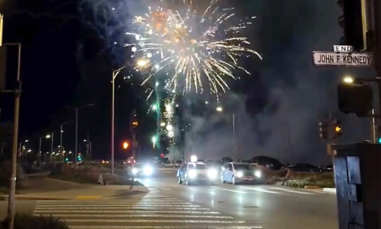 Pile of illegal fireworks explode on San Francisco beach